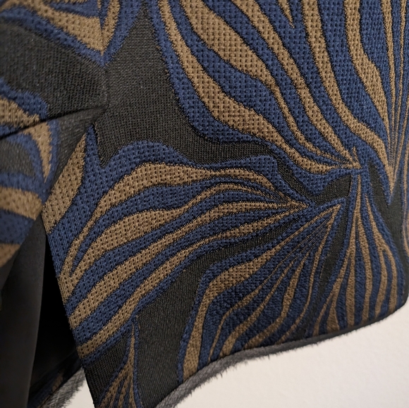 NWT Jason WuBlack Olive Blue Floral Tech Jacquard Sheath Dress - Picture 6 of 11